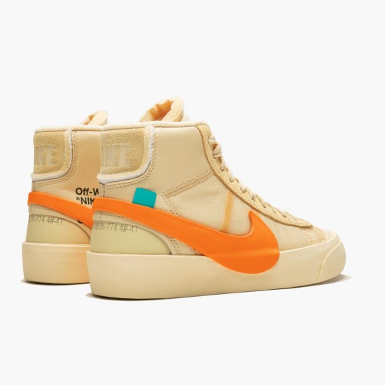 Nike WMNS Blazer Mid Off White All Hallows Eve AA3832 700 Sports Shoes