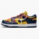 Nike WMNS Dunk Low Off White University Gold Midnight Navy CT0856 700 Sports Shoes