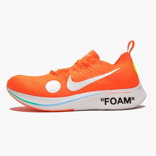 Nike Mens Zoom Fly Mercurial Off White Total Orange AO2115 800 Sports Shoes