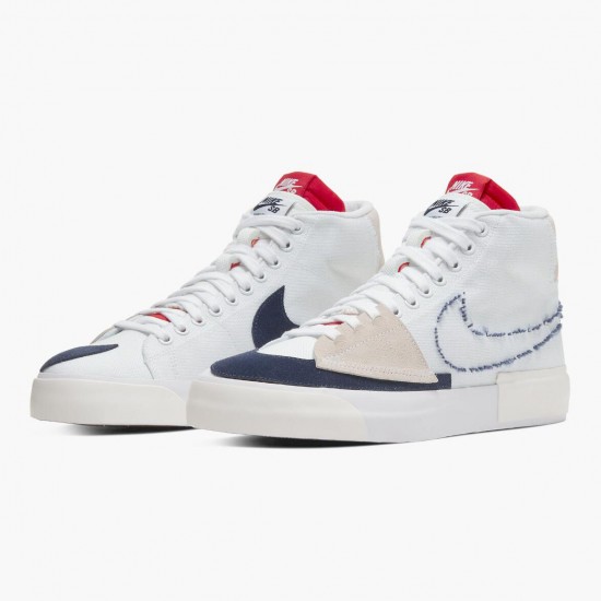 Nike Mens SB Blazer Mid Edge Hack Pack White