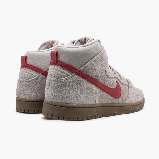 Nike WMNS Dunk High Pro SB Birch Hyper Red 305050 206 Sports Shoes