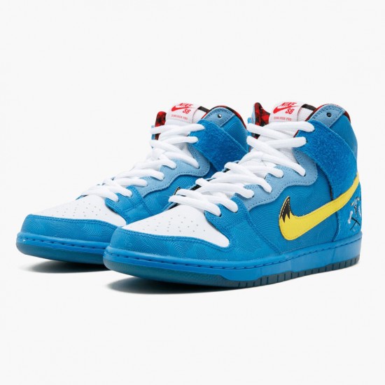 Nike Mens Dunk SB High Familia Blue Ox 313171 471 Sports Shoes