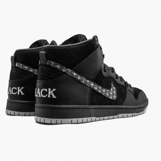 Nike WMNS SB Dunk High Black Bar AH9613 002 Sports Shoes