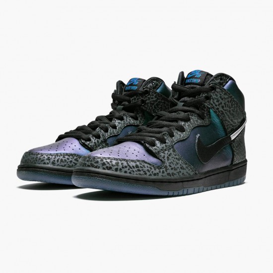 Nike WMNS SB Dunk High Black Sheep Hornet BQ6827 001 Sports Shoes