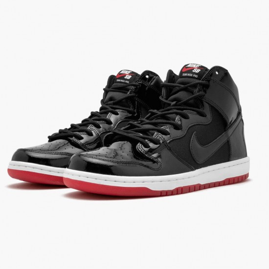 Nike WMNS SB Dunk High Bred AJ7730 001 Sports Shoes