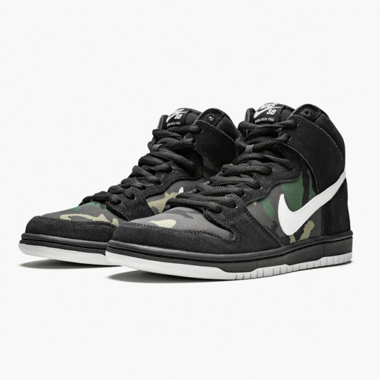 Nike WMNS SB Dunk High Camo CT6680 100 Sports Shoes