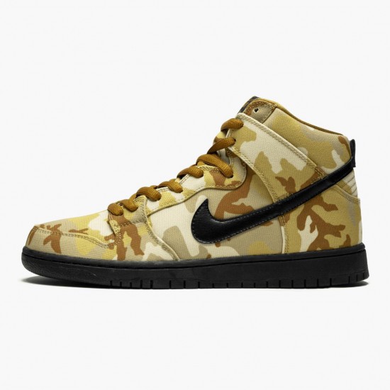 Nike WMNS SB Dunk High Pro Desert Camo BQ6826 200 Sports Shoes