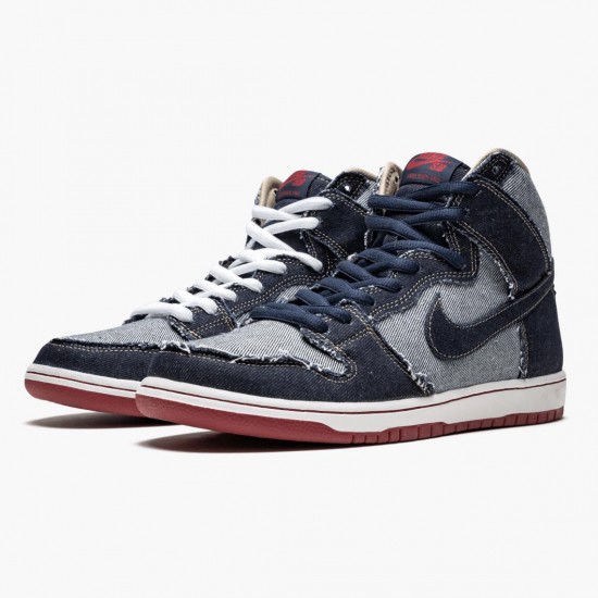 Nike Mens SB Dunk High Reese Forbes Denim CT6680 100 Sports Shoes