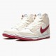 Nike WMNS SB Dunk High Sail Bright Crimson CV9499 100 Sports Shoes