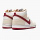 Nike WMNS SB Dunk High Sail Bright Crimson CV9499 100 Sports Shoes