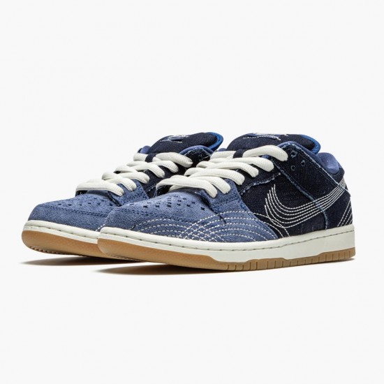 Nike WMNS SB Dunk Low Denim Sashiko CV0316 400 Sports Shoes