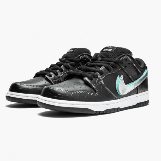 Nike WMNS SB Dunk Low Diamond Supply Co Black Diamond BV1310 001 Sports Shoes