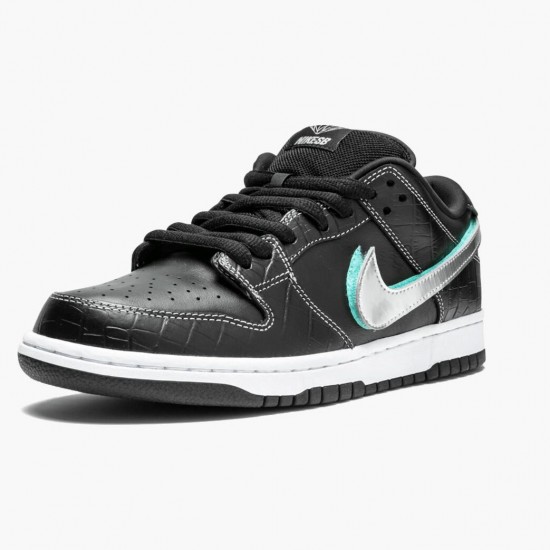 Nike WMNS SB Dunk Low Diamond Supply Co Black Diamond BV1310 001 Sports Shoes