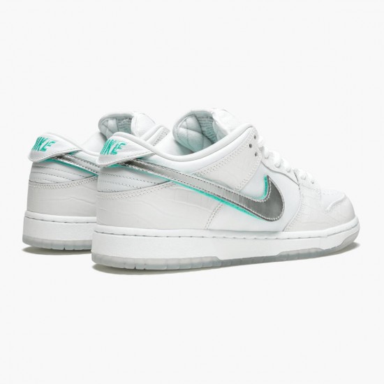 Nike WMNS SB Dunk Low Diamond Supply Co White Diamond BV1310 100 Sports Shoes