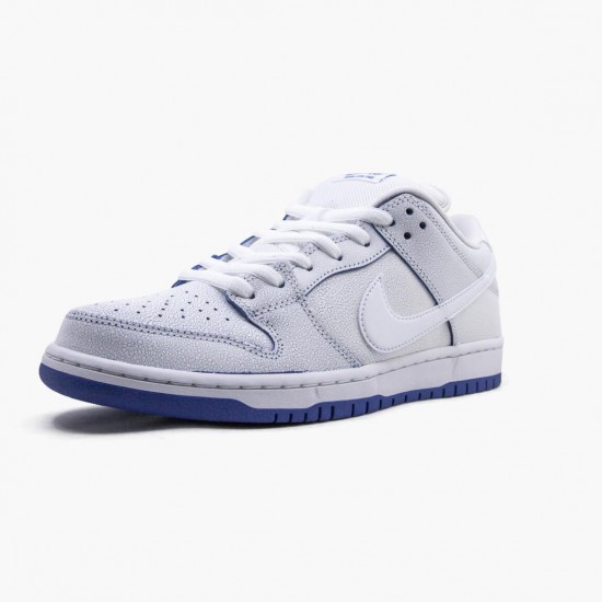 Nike WMNS SB Dunk Low Premium White Game Royal CJ6884 100 Sports Shoes