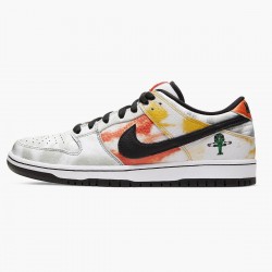 Nike WMNS SB Dunk Low Raygun Tie Dye White BQ6832 101 Sports Shoes