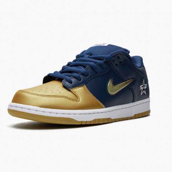 Nike Mens SB Dunk Low Supreme Jewel Swoosh Gold CK3480 700 Sports Shoes