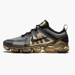 Nike WMNS Air VaporMax 2019 Black Metallic Gold AR6631 002 Sports Shoes 