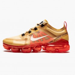 Nike Mens Air VaporMax 2019 Club Gold Ember Glow AR6631 701 Sports Shoes 