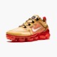 Nike Mens Air VaporMax 2019 Club Gold Ember Glow AR6631 701 Sports Shoes