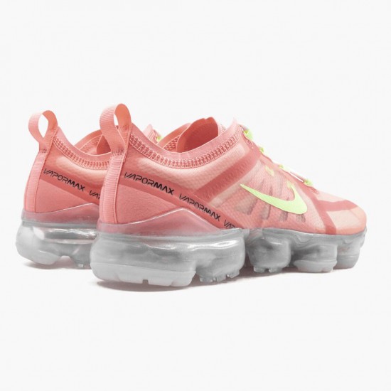 Nike WMNS Air VaporMax 2019 Pink Tint Barely Volt AR6632 602 Sports Shoes