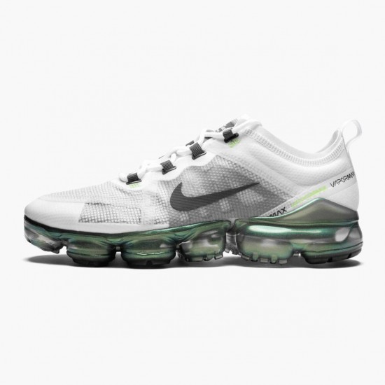 Nike WMNS Air VaporMax 2019 Premium White Platinum Tint Lime Blast AT6810 100 Sports Shoes