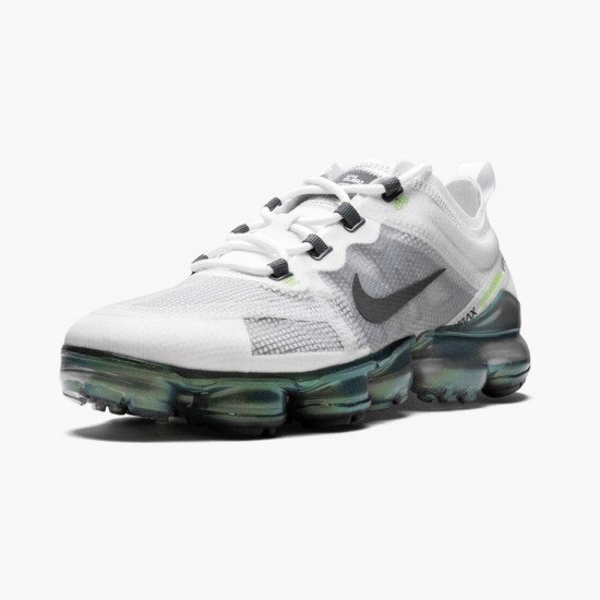 Nike WMNS Air VaporMax 2019 Premium White Platinum Tint Lime Blast AT6810 100 Sports Shoes