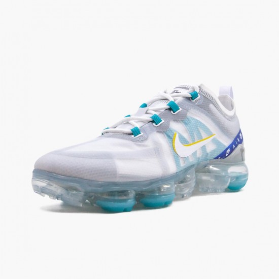 Nike WMNS Air VaporMax 2019 White University Gold Wolf Grey CI1240 102 Sports Shoes