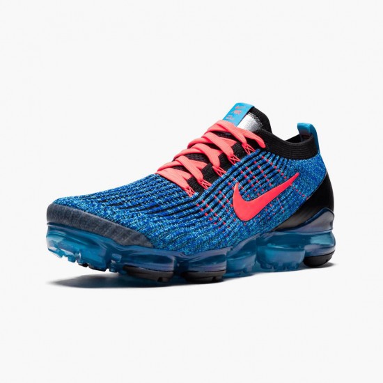 Nike Mens Air VaporMax Flyknit 3 Blue Fury AJ6900 401 Sports Shoes