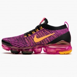 Nike WMNS Air VaporMax Flyknit 3 Laser Fuchsia Laser Orange AJ6910 600 Sports Shoes 