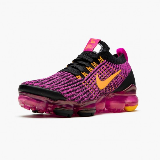 Nike WMNS Air VaporMax Flyknit 3 Laser Fuchsia Laser Orange AJ6910 600 Sports Shoes