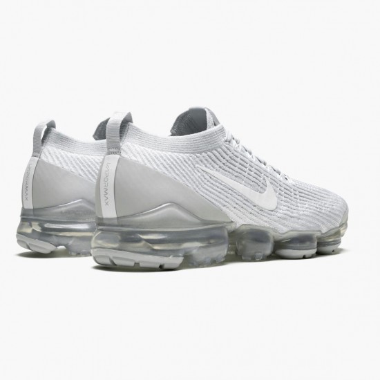 Nike WMNS Air VaporMax Flyknit 3 White Pure Platinum AJ6900 102 Sports Shoes