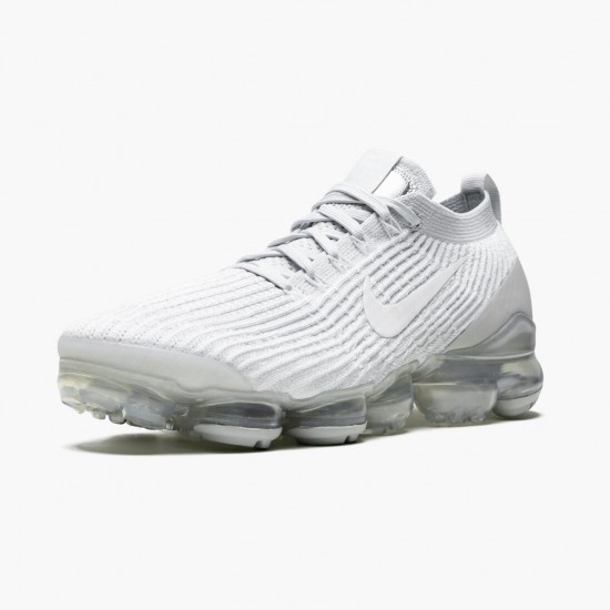 Nike WMNS Air VaporMax Flyknit 3 White Pure Platinum AJ6900 102 Sports Shoes