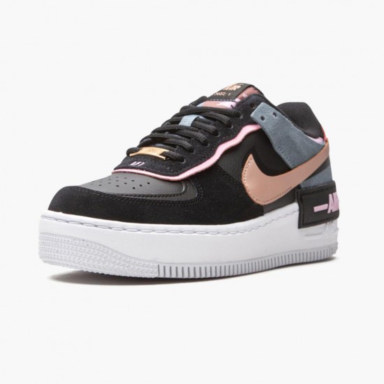 Nike WMNS Air Force 1 Low Shadow Black Light Arctic Pink Claystone Red CU5315-001