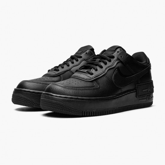 Nike WMNS Air Force 1 Low Shadow Triple Black Sports Shoes CI0919-001