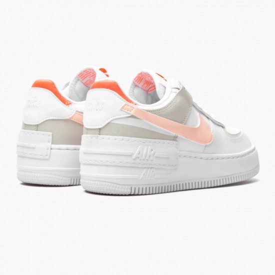 Nike WMNS Air Force 1 Shadow White/Crimson Tint Sports Shoes DH3896-100