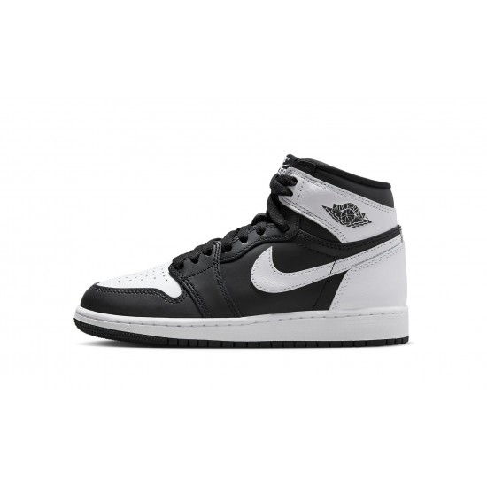 GradeSchool Nike Air Jordan 1 High Black White FD1437-010 Shoes