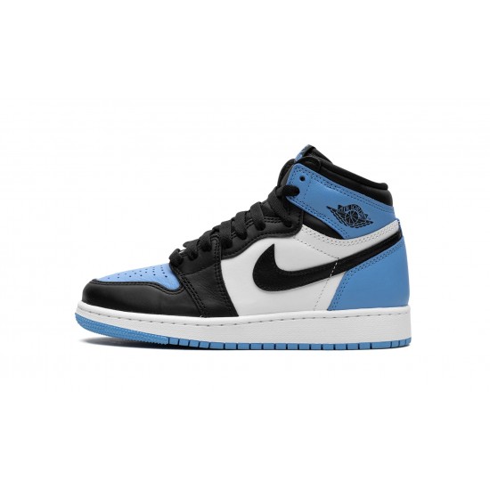 GradeSchool Nike Air Jordan 1 High UNC Toe FD1437-400 Shoes